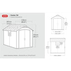 Keter Premier Apex Shed 7.5 × 9 ft
