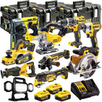18V Cordless 10-Piece Power Tool Kit with 3 x 5.0Ah Batteries & Charger incl. Handheld LED Light - view 1