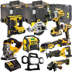 18V Cordless 10-Piece Power Tool Kit with 3 x 5.0Ah Batteries & Charger incl. Radio - view 1