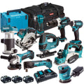 18V Cordless 10-Piece Power Tool Kit with 3 x 5.0Ah Batteries & Charger (Set G) - view 1