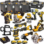 18V Cordless 12-Piece Power Tool Kit with 4 x Batteries & Charger incl. Random Orbital Sander - view 1