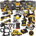 18V Cordless 13-Piece Power Tool Kit with 3 x 5.0Ah Batteries & Charger, Accessory Set incl. LED Work Light - view 1