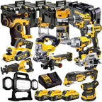 18V Cordless 13-Piece Power Tool Kit with 3 x 5.0Ah Batteries & Charger incl. Grinder - view 1