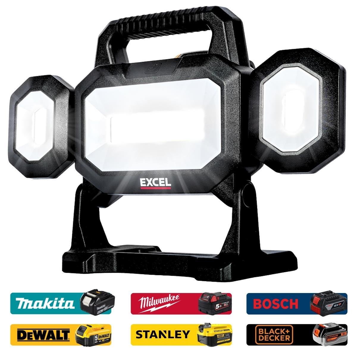 18V Cordless 13-Piece Power Tool Kit with 3 x 5.0Ah Batteries & Charger, Trolley Toolbox - view 2
