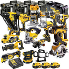 18V Cordless 15-Piece Power Tool Kit with 3 x 5.0Ah Batteries & Charger incl. Grinder - view 1