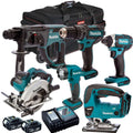 18V Cordless 6-Piece Power Tool Kit with 2 x 5.0Ah Batteries & Charger - view 1