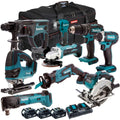 18V Cordless 9-Piece Power Tool Kit with 3 x 5.0Ah Batteries & Charger (Set A) - view 1