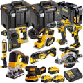 18V Cordless Brushless 9-Piece Power Tool Kit with 3 x 5.0Ah Batteries & Charger - view 1
