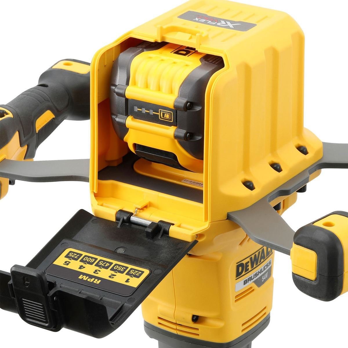 54V Brushless Paddle Mixer with 2 x 9.0Ah Batteries Charger & Heavy-Duty Kit Bag - view 9