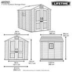 Lifetime Apex Outdoor Storage Shed 7 × 9.5 ft