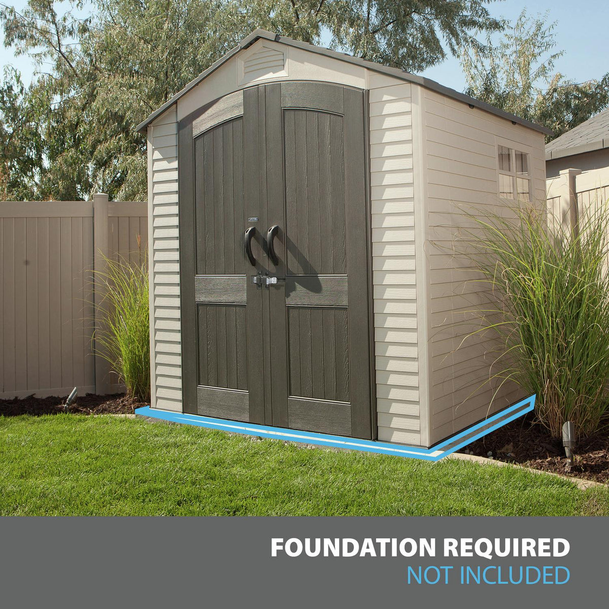 Lifetime Outdoor Storage Shed 7 × 7 ft