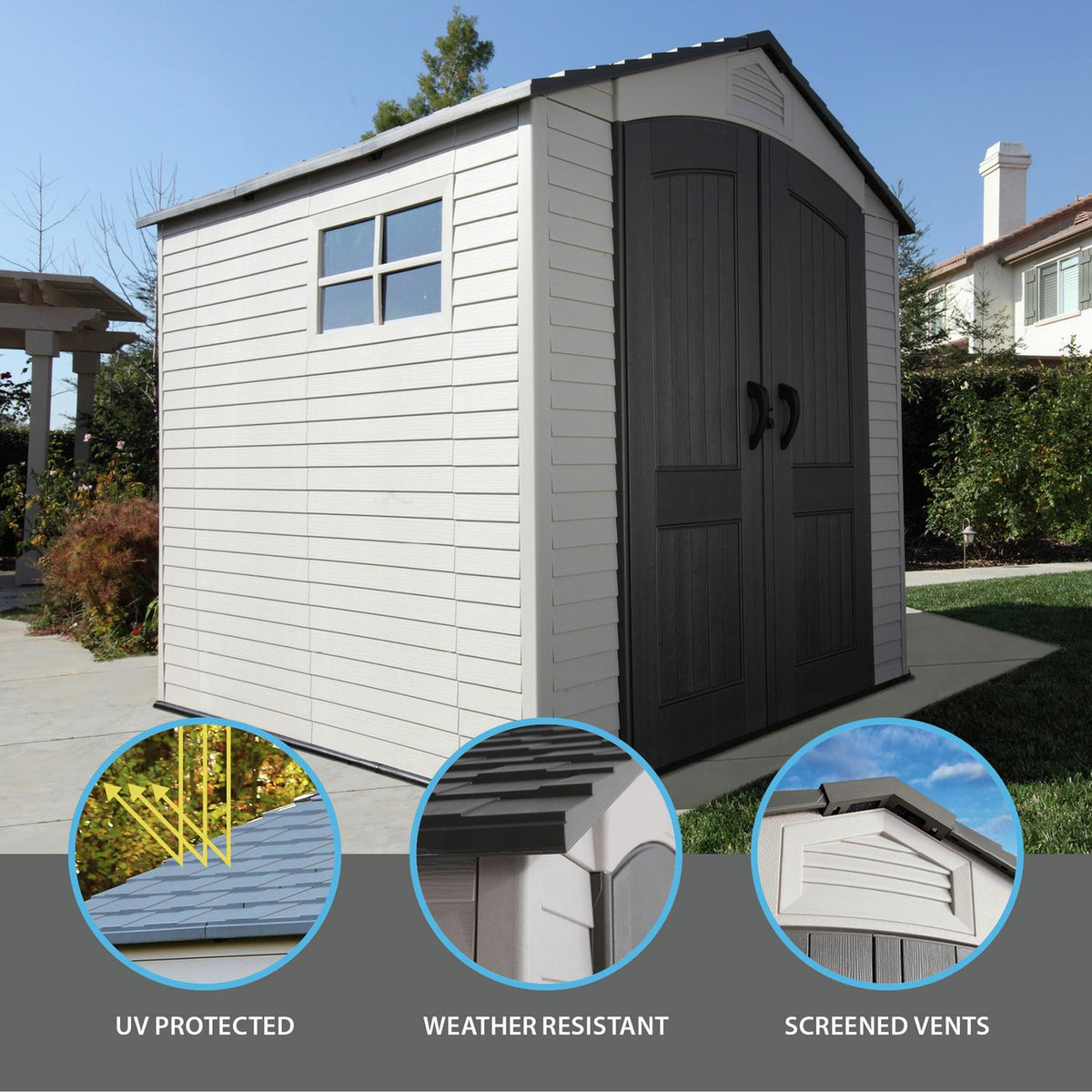 Lifetime Outdoor Storage Shed 7 × 7 ft