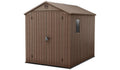 Keter Darwin Apex Garden Storage Shed 6 × 8 ft Brown