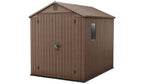 Keter Darwin Apex Garden Storage Shed 6 × 8 ft Brown