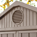Keter Darwin Apex Garden Storage Shed 6 × 6 ft Brown