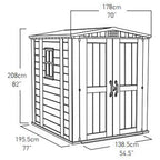 Keter Factor Apex Garden Storage Shed 6 × 6 ft