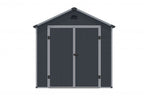 Rowlinson Airevale Apex Plastic Shed 8'x6' - Dark Grey