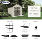 Suncast Tremont Shed 8x10
