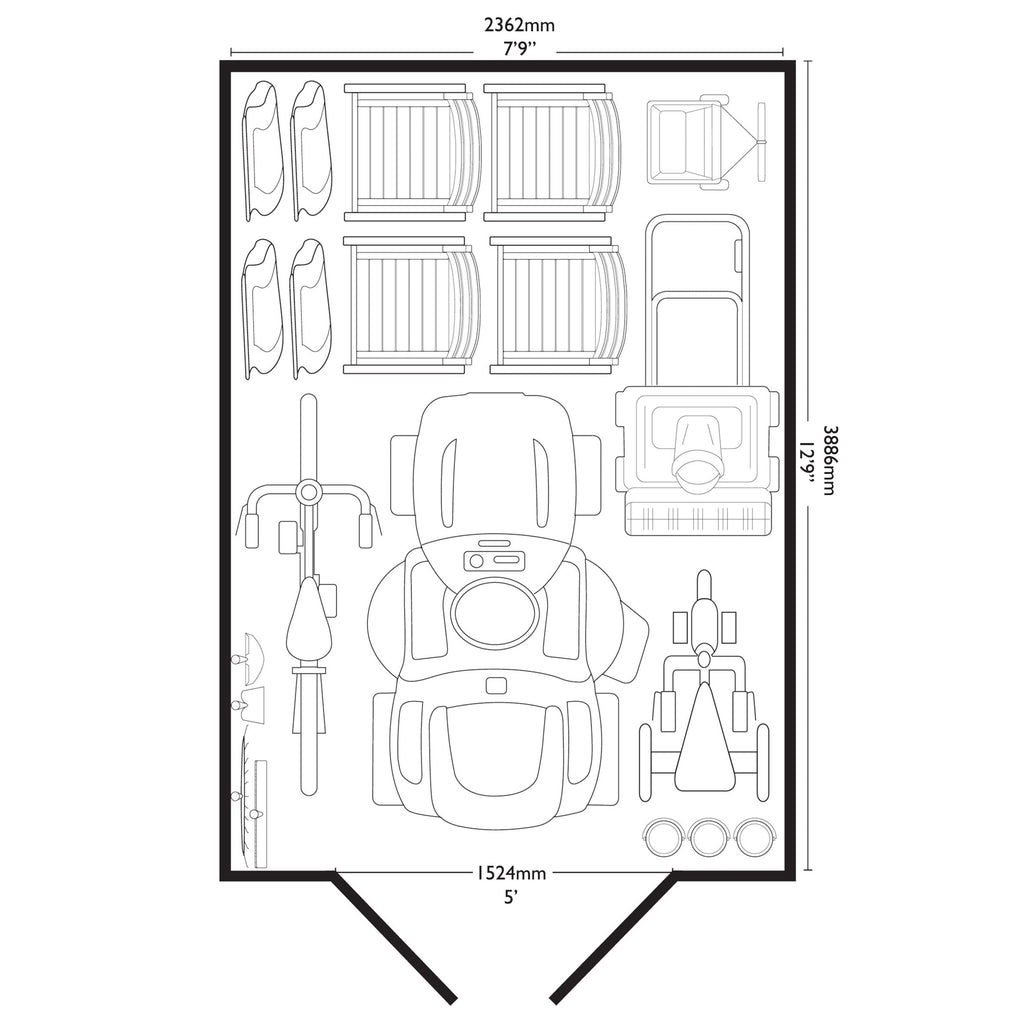 Suncast Tremont Shed 8x13