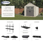 Suncast Tremont Shed 8x7