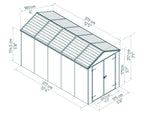Canopia Rubicon 6' Shed - Gray