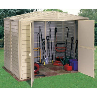 Duramax Duramate 8'x5.3' Vinyl Shed w/ Foundation - 00184