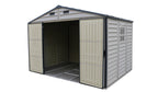Duramax WoodSide Adobe Plus 10.5'x8' Shed with Foundation Kit and Window