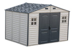 Duramax WoodSide Adobe Plus 10.5'x8' Shed with Foundation Kit and Window
