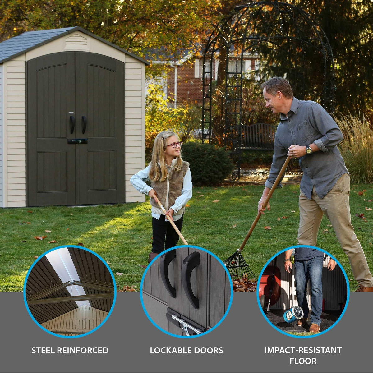 Lifetime 7 Ft. X 4.5 Ft. Outdoor Storage Shed - 60057