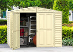 Duramax Duramate 8'x5.3' Vinyl Shed w/ Foundation - 00184