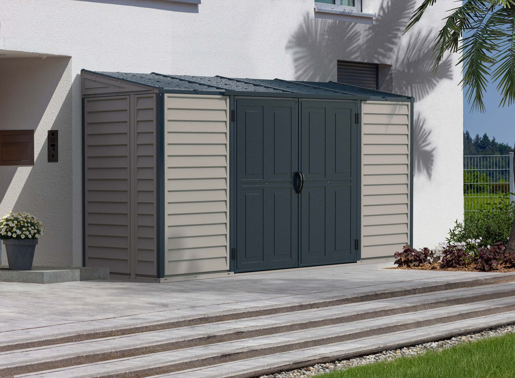 Duramax 10' x 4' SideMate Plus Pro Storage Shed with Foundation 36825