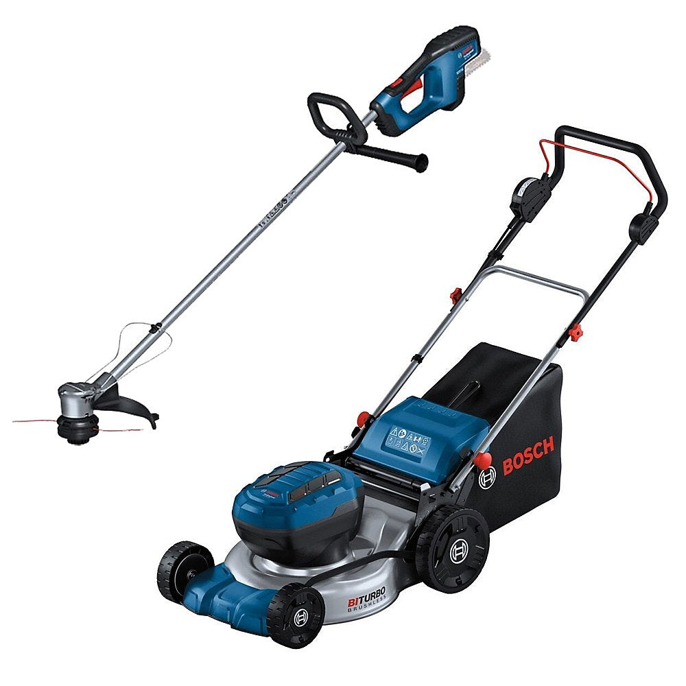 Bosch GRA 18V2-46 Cordless Lawn Mower + Bosch Brushless Strimmer + 4AH Kit - view 9