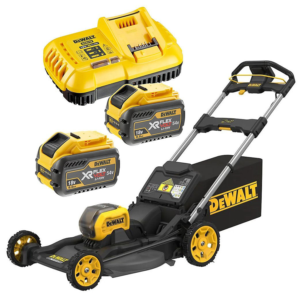 Dewalt DCMWP500X2 FlexVolt XR Brushless 53cm Push Lawn Mower 54V + Bag 2 x 9ah - view 1