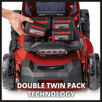 Einhell Professional PXC 36V Brushless Steel Deck Cordless Lawn Mower 52cm 4 x 5.2Ah - view 5