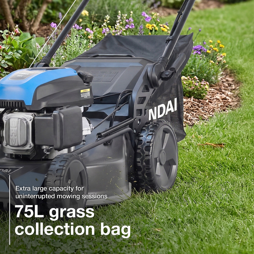 Hyundai Cordless Self-Propelled PRO Petrol Lawnmower, Pro-series Build, 21 inch 53cm 196cc Engine HYM530SPPRO - view 8