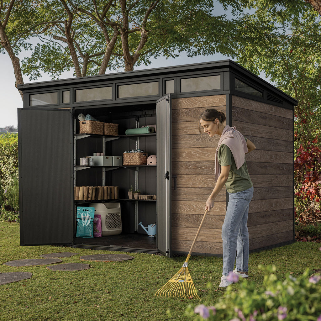 Keter Signature Shed 11 × 7 ft Walnut Brown