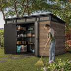 Keter Signature Shed 11 × 7 ft Walnut Brown