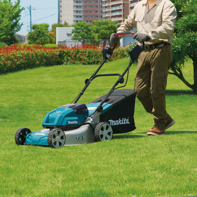 Makita 36V (2x18V) 46cm Cordless Brushless Lawnmower 4 x 5.0Ah - view 2