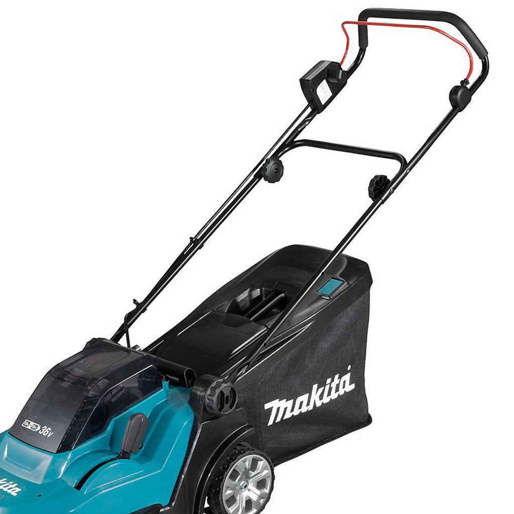 Makita DLM432PT2 Twin 18v / 36v LXT Cordless 43cm Lawn Mower + Hedge Trimmer 5AH - view 9
