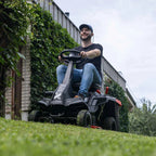 Scheppach MR230-61 Petrol Ride-On Lawn Mower, 61cm Cutting Width, 224cc Engine, 150L Collector - view 2
