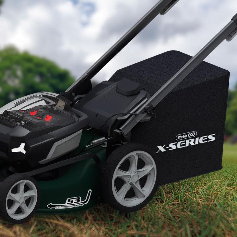 Webb 40V (2 x 20V) 53cm Cordless Brushless Self Propelled Lawnmower 2 x 4.0Ah Batteries & Charger - view 2