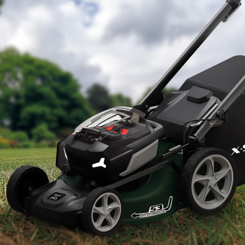 Webb 40V (2 x 20V) 53cm Cordless Brushless Self Propelled Lawnmower 2 x 4.0Ah Batteries & Charger - view 3