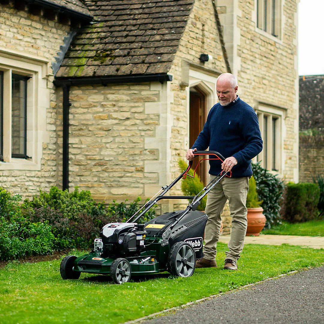 Webb Supreme WER21ALSP 53cm (21″) Petrol Self Aluminium Deck Propelled Rotary Lawnmower - view 4